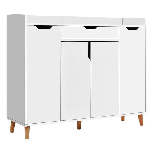 Picture of Veneziano Shoe Storage Cupboard MDF White Resort Living