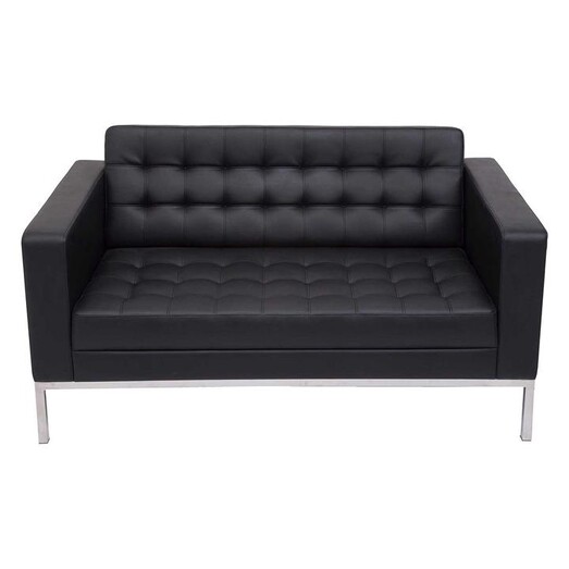 Picture of Venus 2 Seater Faux Leather Sofa Black Rapidline