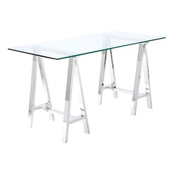 Picture of Venus Dining Table Glass Silver SkyBlue
