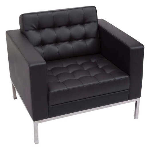 Picture of Venus Faux Leather Armchair Black Rapidline