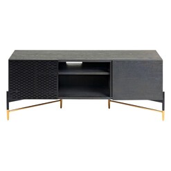 Picture of Verja Entertainment Unit Wood Black/Gold Vida & Co.