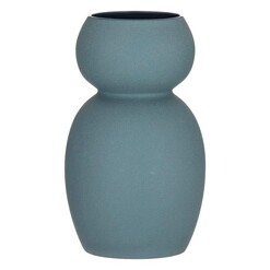 Picture of Veron Short Body Stoneware Vase in Blue by Amalfi