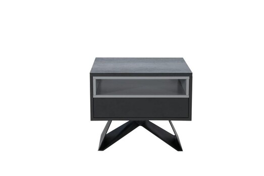 Picture of Vertia Square Side Table - Shadow Grey Picture of Vertia Square Side Table - Shadow Grey