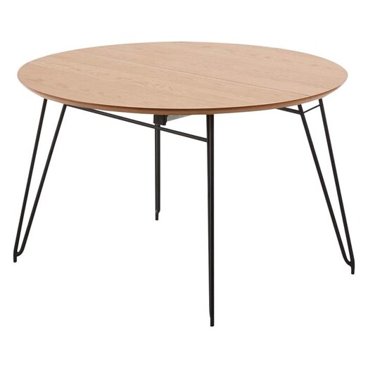 Picture of Vick Extendable Timber Dining Table, 120-200cm Wool Light Timber Vida & Co.