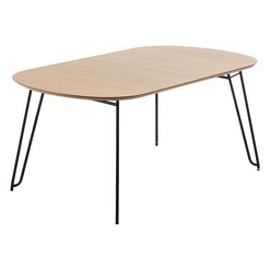 Picture of Vick Extendable Timber Dining Table, 140-220cm Wool Light Timber Vida & Co.
