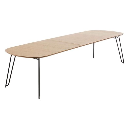 Picture of Vick Extendable Timber Dining Table, 170-320cm Wool Light Timber Vida & Co.