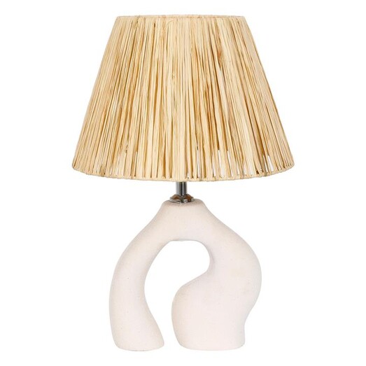 Picture of Villa Table Lamp in Off-White/Natural by Amalfi