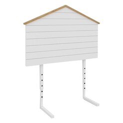 Picture of Villamil House Headboard in White by Dover Mason