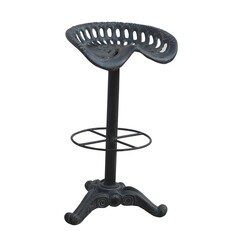 Picture of Vintage Cast Iron Tractor Seat Low Stool