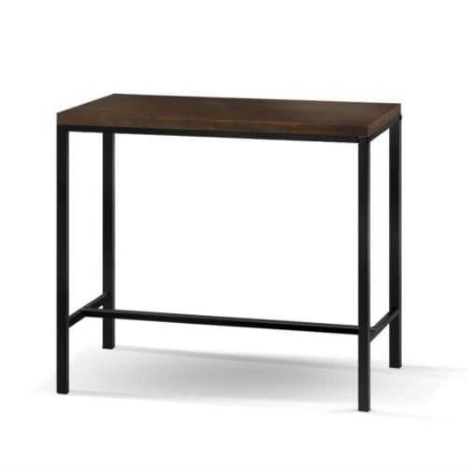 Picture of Vintage Industrial High Bar Table for Stool Kitchen Cafe Desk Dark Brown