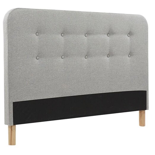 Picture of Vippen Cambric Upholstered Bed Head, Light Grey Fabric Beaumont & Braddock