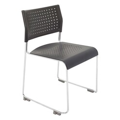 Picture of Visitor Chair Plastic Black Rapidline