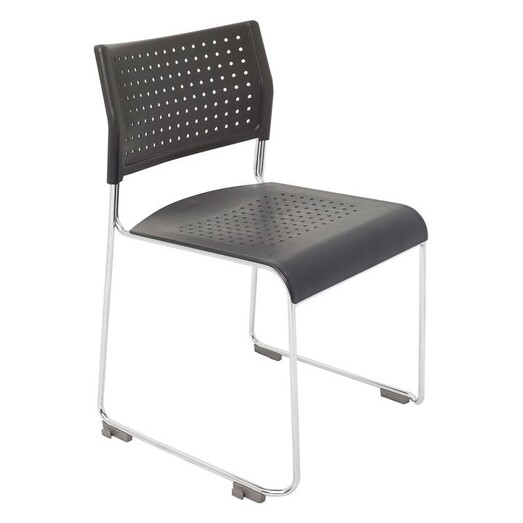 Picture of Visitor Chair Plastic Black Rapidline