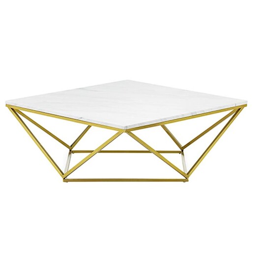 Picture of Vivianne Coffee Table Marble White/Gold Eastern Warehouse
