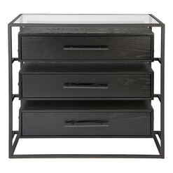 Picture of Vogue Chest of 3 Drawers Wood Assorted CAFE Lighting & Living