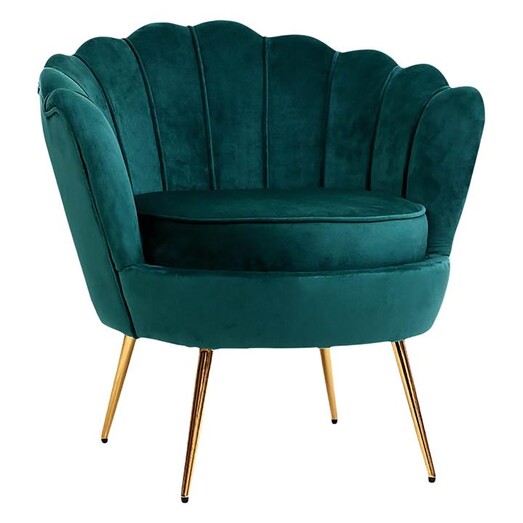 Picture of Walt Velvet Armchair Green Resort Living