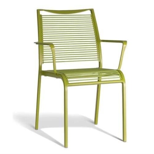 Picture of Wanika Outdoor Dining Armchair - Green Frame Picture of Wanika Outdoor Dining Armchair - Green Frame