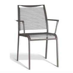 Picture of Wanika Outdoor Dining Armchair - Grey Frame