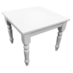 Picture of Washington Wood Side Table Solid Wood White HOMESTAR