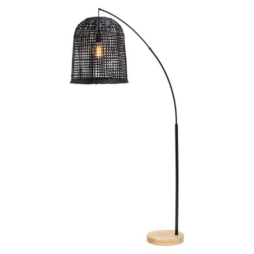 Picture of Weave Floor Lamp in Black by Grand Designs Home Collection