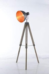 Picture of Welker Large Classic Tripod Floor Lamp - Grey