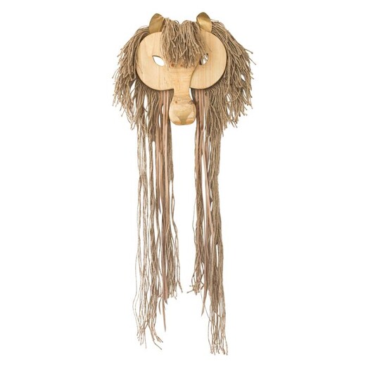Picture of Wes The Lion Wall Hanging in Brown by Amigos De Hoy