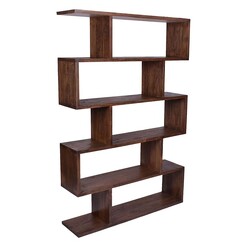 Picture of Westham Wooden Open Tall Bookcase Antique Brown Alliance Furniture