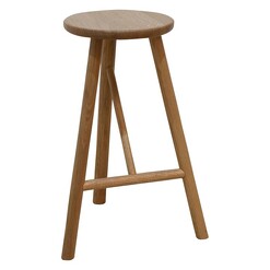 Picture of WhyWood Bar Stool, Oak Natural Oak Life Interiors