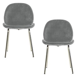 Picture of Wickens Set of 2 Dining Chairs in Black by Castle Road Interiors