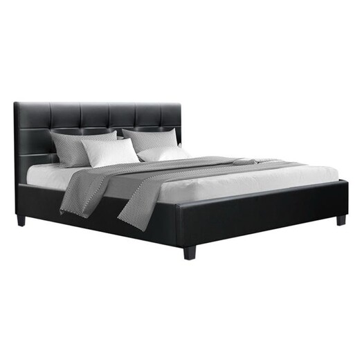 Picture of Wilben Bed Faux Leather Black Resort Living Picture of Wilben Bed Faux Leather Black Resort Living
