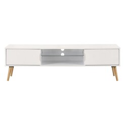 Picture of Willow Entertainment Unit Chipboard White/Oak U.S Designs