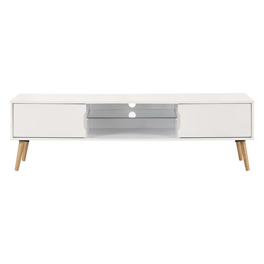 Picture of Willow Entertainment Unit Chipboard White/Oak U.S Designs