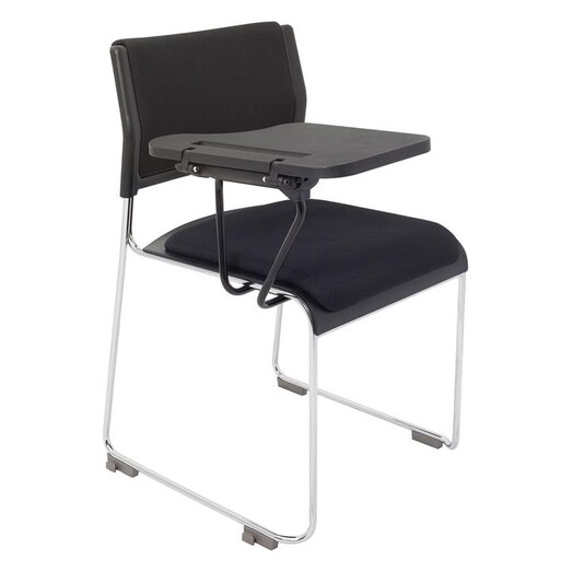 Picture of Wimbledon Chair with Tablet Arm Plastic Black Rapidline