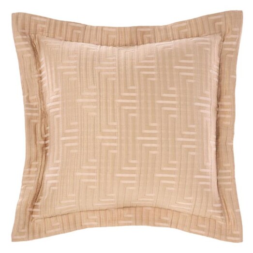 Picture of Winston Geometric Cushion in Gold by Grace by Linen House Picture of Winston Geometric Cushion in Gold by Grace by Linen House