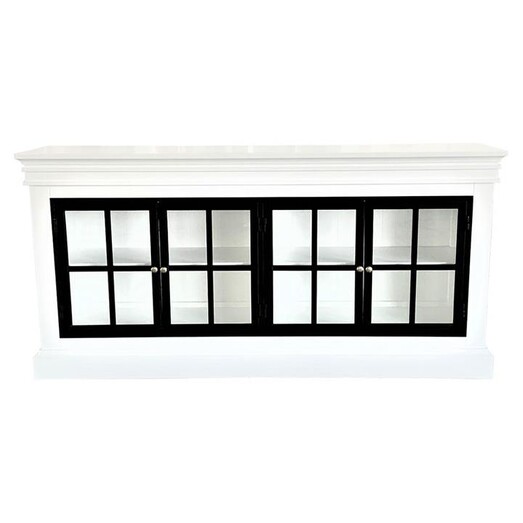 Picture of Winston Iron Door Sideboard in White by Jac Home Living Picture of Winston Iron Door Sideboard in White by Jac Home Living