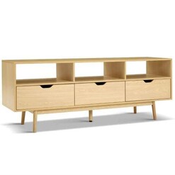 Picture of Wooden Scandinavian Entertainment Unit - Natural