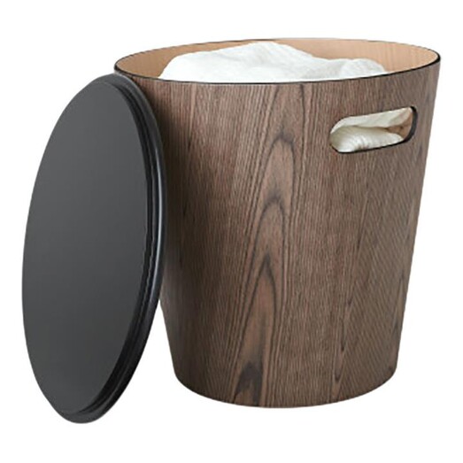 Picture of Woodrow Storage Stool Grey Umbra Picture of Woodrow Storage Stool Grey Umbra