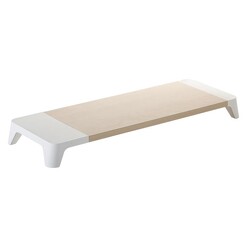 Picture of Woody Wireless Charger Monitor Stand Metal White/Maple Pallo