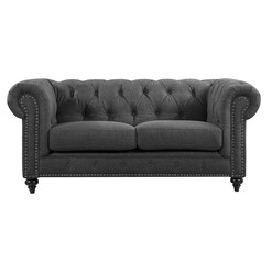 Picture of Wyatt 2 Seater Sofa Fabric Dark Grey Dover Mason
