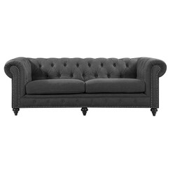 Picture of Wyatt 3 Seater Sofa Fabric Dark Grey Dover Mason