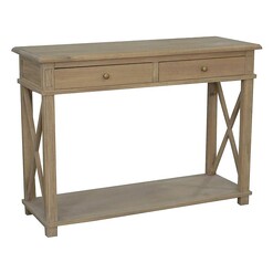 Picture of X-Brace 2-Drawer Console Table Wood Assorted Jac Home Living