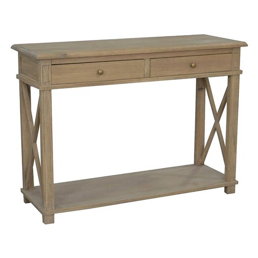 Picture of X-Brace 2-Drawer Console Table Wood Assorted Jac Home Living