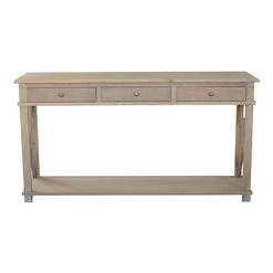 Picture of X-Brace 3-Drawer Console Table Wood Assorted Jac Home Living