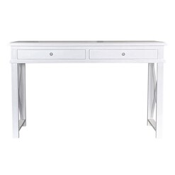 Picture of X-Brace Wooden Desk in White by Jac Home Living