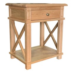 Picture of X-Brace Wooden Side Table Natural Jac Home Living