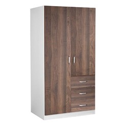 Picture of Xala 2 Door Wardrobe Melamine Walnut HEQS
