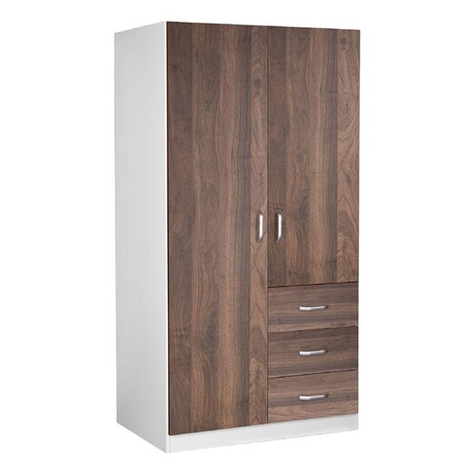 Picture of Xala 2 Door Wardrobe Melamine Walnut HEQS Picture of Xala 2 Door Wardrobe Melamine Walnut HEQS