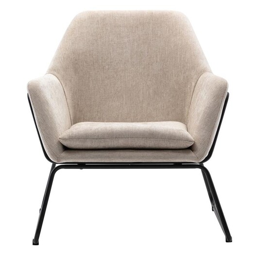 Picture of Xavier Upholstered Armchair Polyester Beige Emporium Oggetti