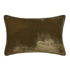 Picture of Yasmeen Cotton Breakfast Cushion in Dark Green by Linen House