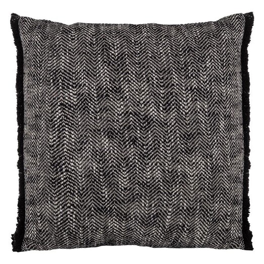 Picture of Yield Cotton Cushion in Black by Amalfi